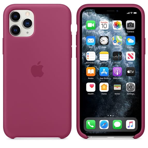 قاب سیلیکونی اورجینال اپل Iphone 11 Pro رنگ اناری — تصویر ۲