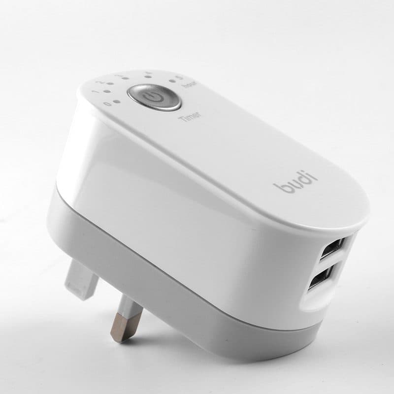 شارژر دو پورت تایمردار Budi M8J030U Rev A00 — تصویر ۴