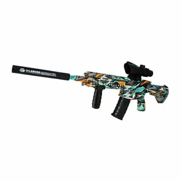 تفنگ الکترونیکی تیر ژله AUG F808B Color