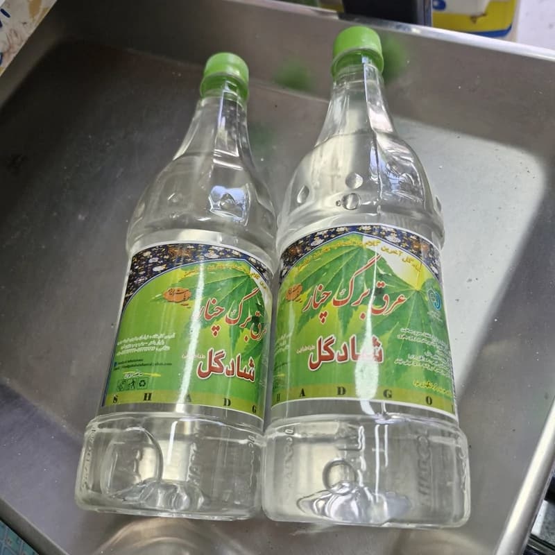 عرق برگ چنار یک لیتری محصول کاشان