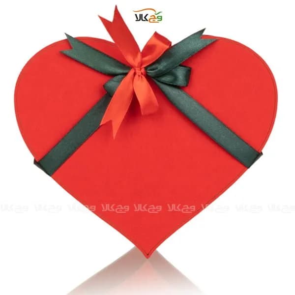 جعبه هدیه چوبی شکلات دستساز قلبی عاشقانه ولنتاین وگان – 10 عددی