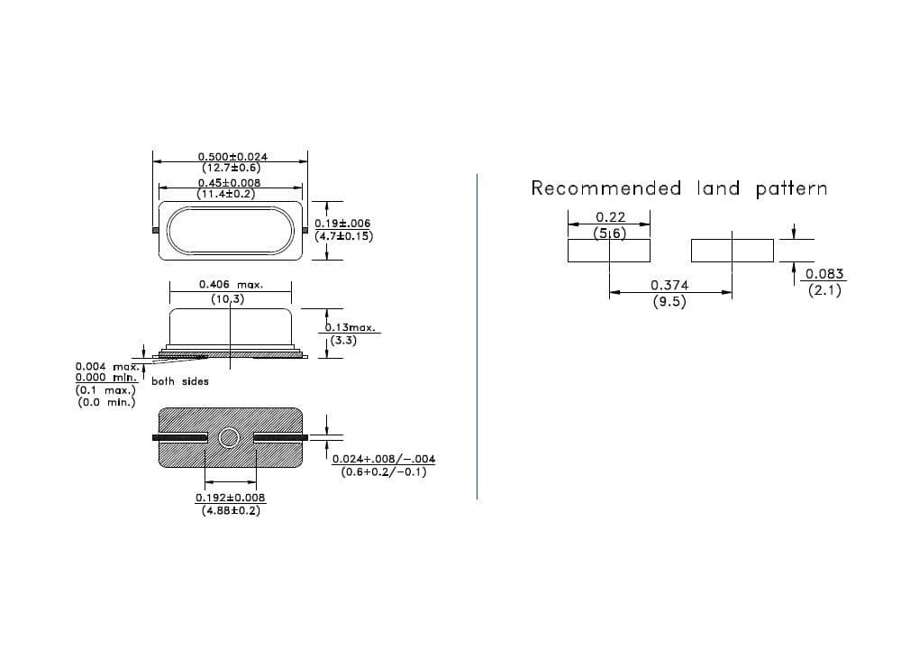 کریستال 16MHz SMD پکیج HC-49USM اورجینال — تصویر ۳