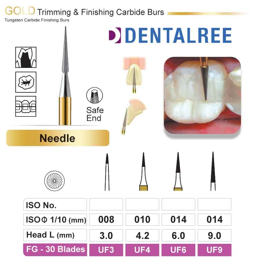 فرز توربین کارباید 30 پره Needle dentalree — تصویر ۲