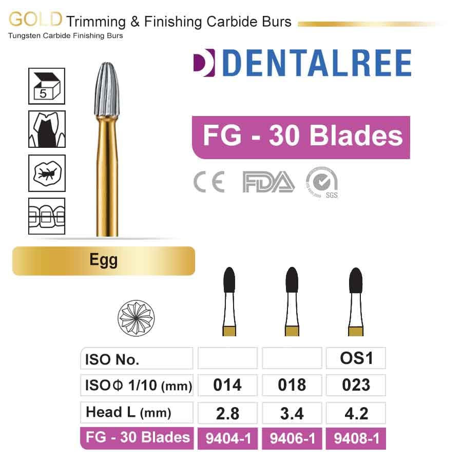 فرز توربین کارباید 30 پره Egg dentalree — تصویر ۲