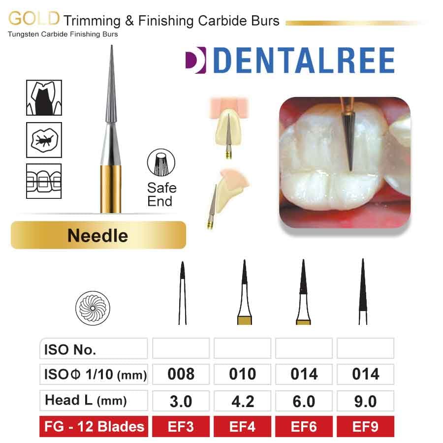 فرز توربین کارباید 12 پره Needel dentalree — تصویر ۲