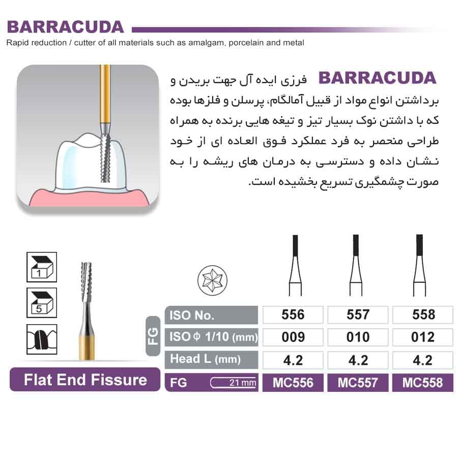 فرز توربین کارباید مخصوص برش Flat end Fissure — تصویر ۲