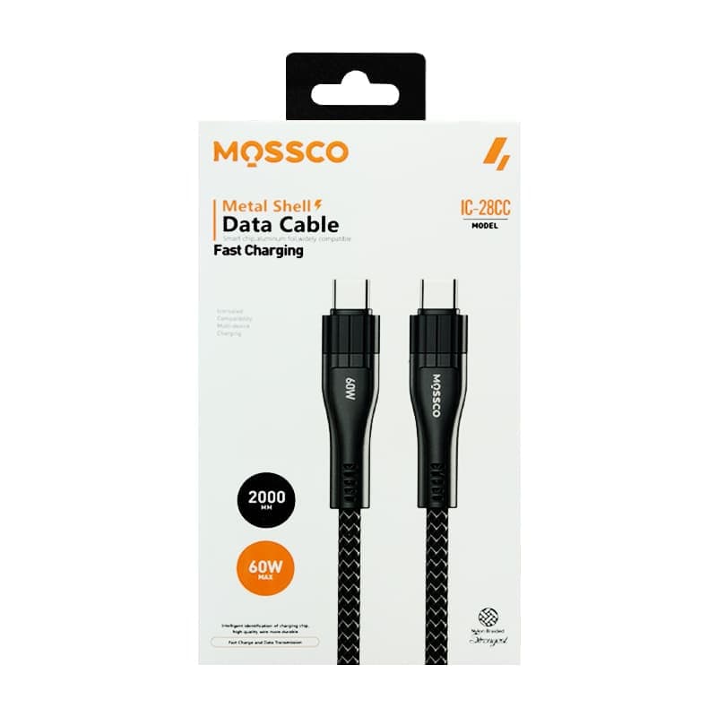 کابل شارژ دو سر تایپ سی MOSSCO IC-28CC 200CM