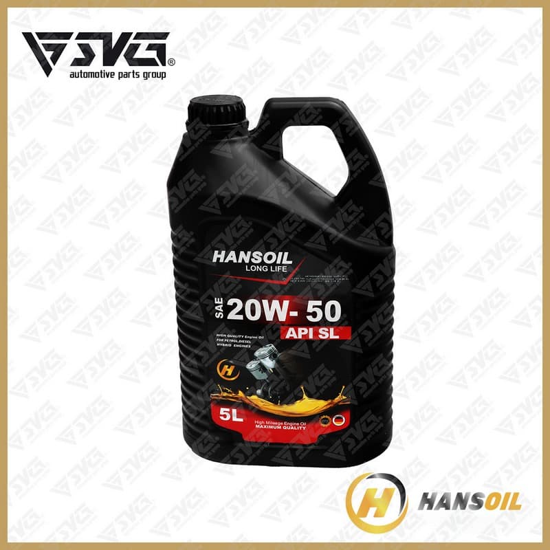 روغن موتور 5 لیتری SL 20W50 هانس اویل (HANSOIL)