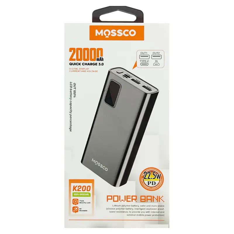 پاوربانک MOSSCO K200 20000mAh