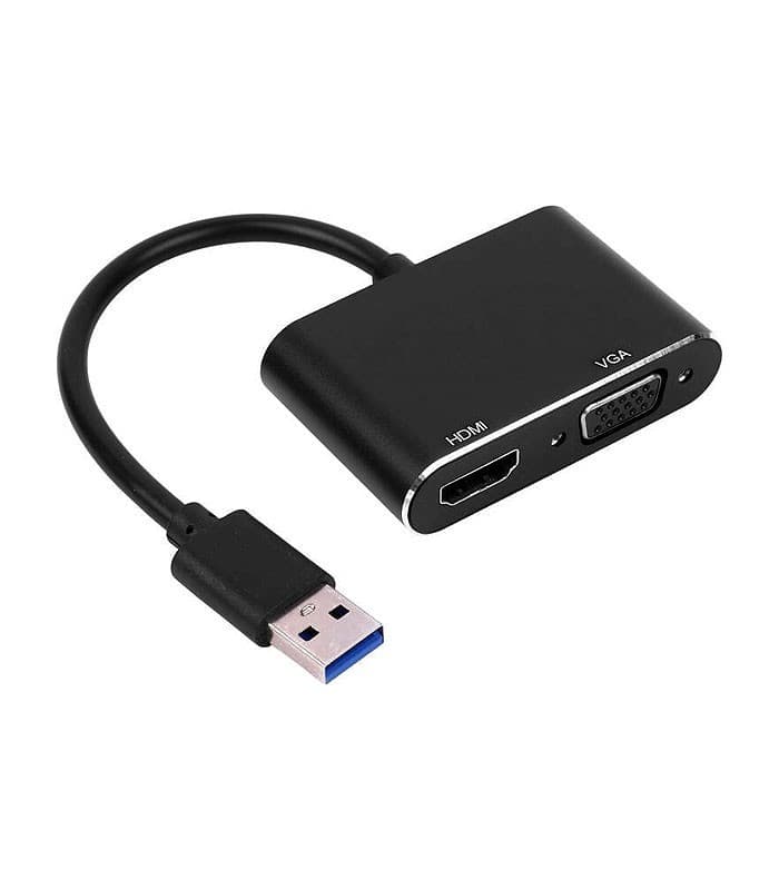 تبدیل USB 3.0 به HDMI و VGA کی نت
