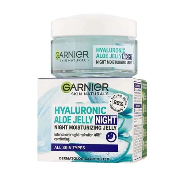 ژل آبرسان شب گارنیر Hyaluronic Aloe حجم 50 — تصویر ۴