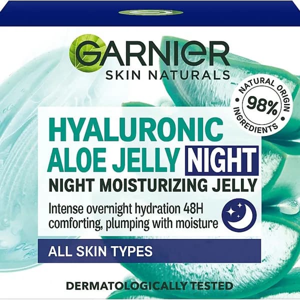 ژل آبرسان شب گارنیر Hyaluronic Aloe حجم 50 — تصویر ۵