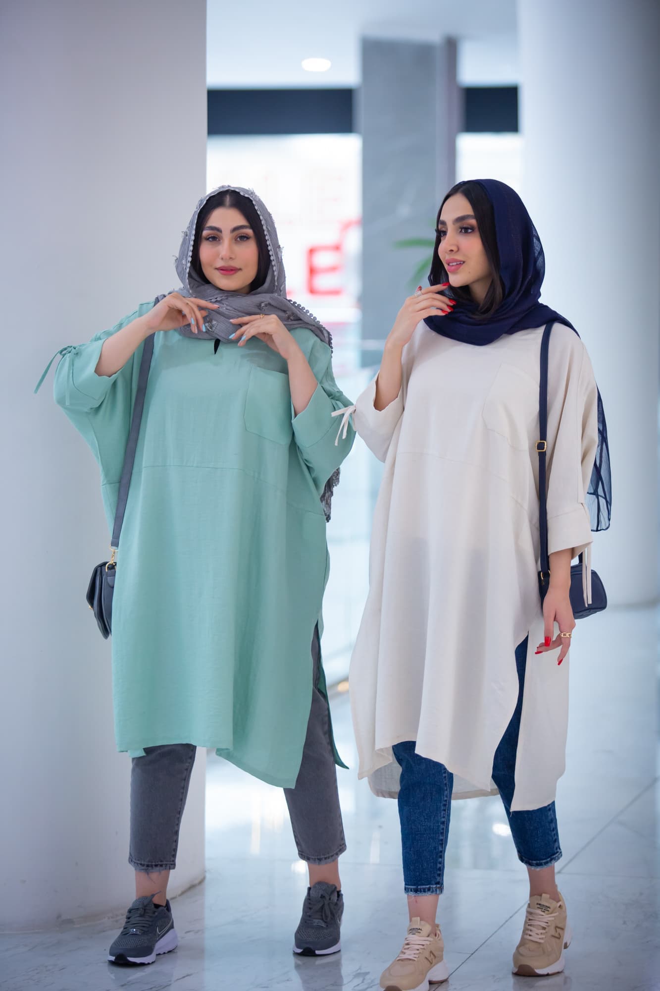 مانتو لینوسل جلو بسته بلند — تصویر ۳