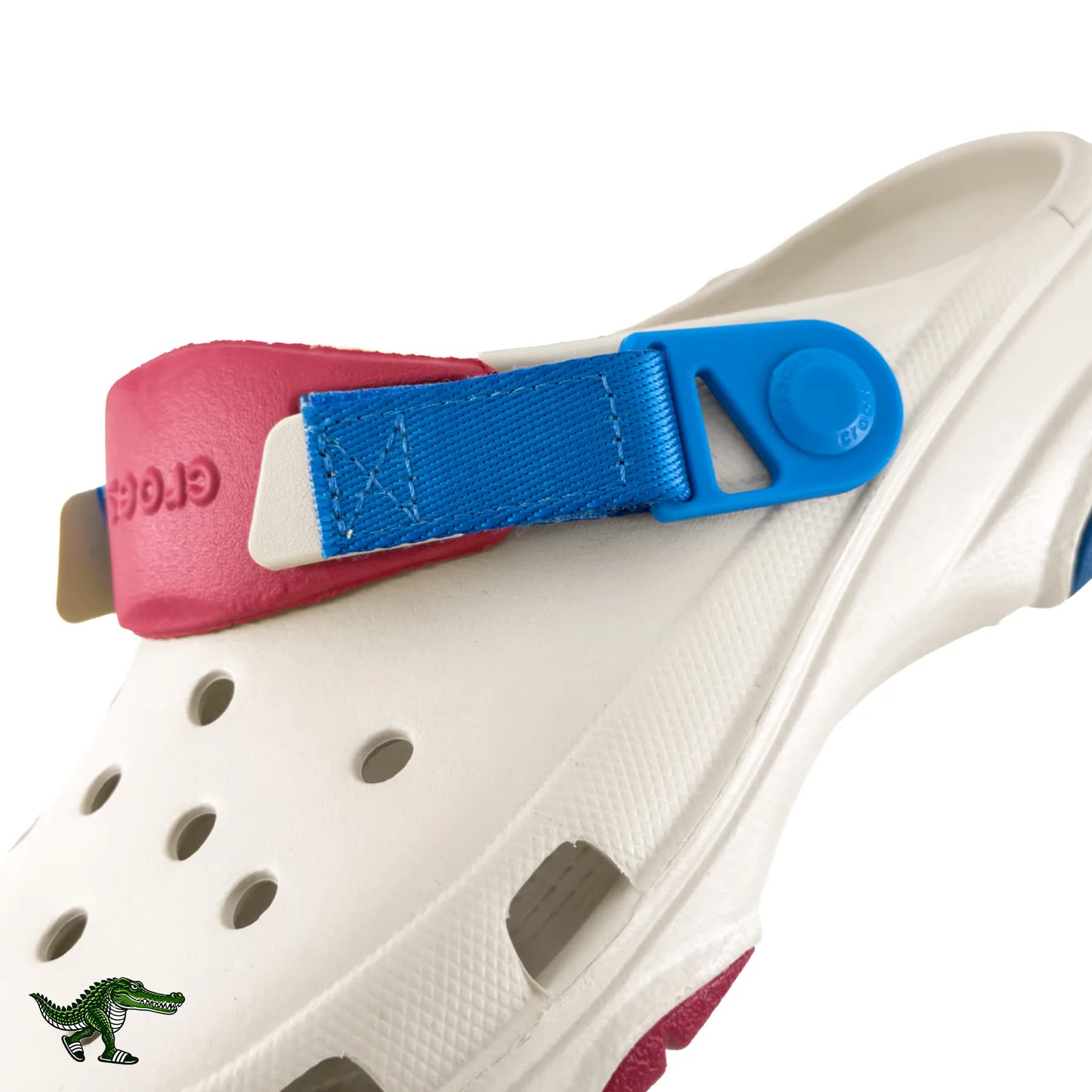 کراکس آل ترین سفید استخوانی قرمز آبی زنانه و مردانه | Crocs All Terrain — تصویر ۶