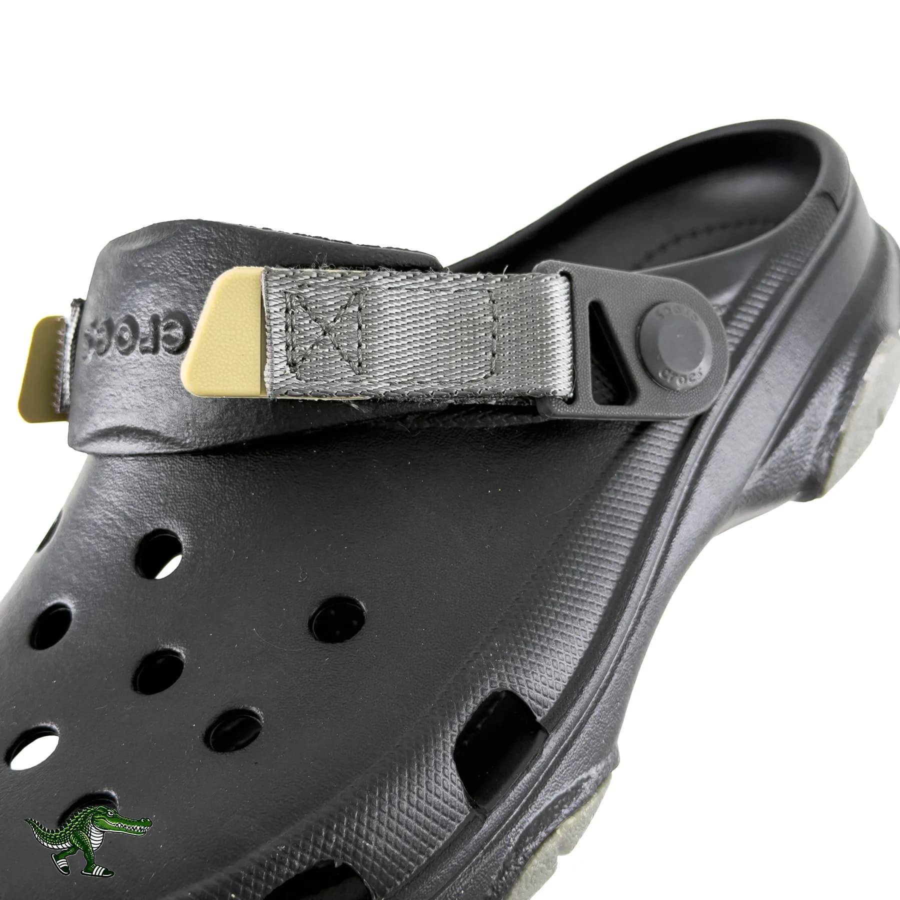 کراکس آل ترین مشکی بند طوسی زنانه و مردانه | Crocs All Terrain — تصویر ۴