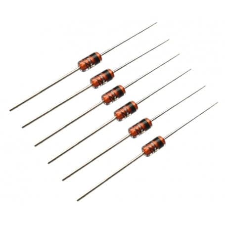 دیود زنر 2.7V 0.5W پکیج DO-35 بسته ده عددی — تصویر ۲