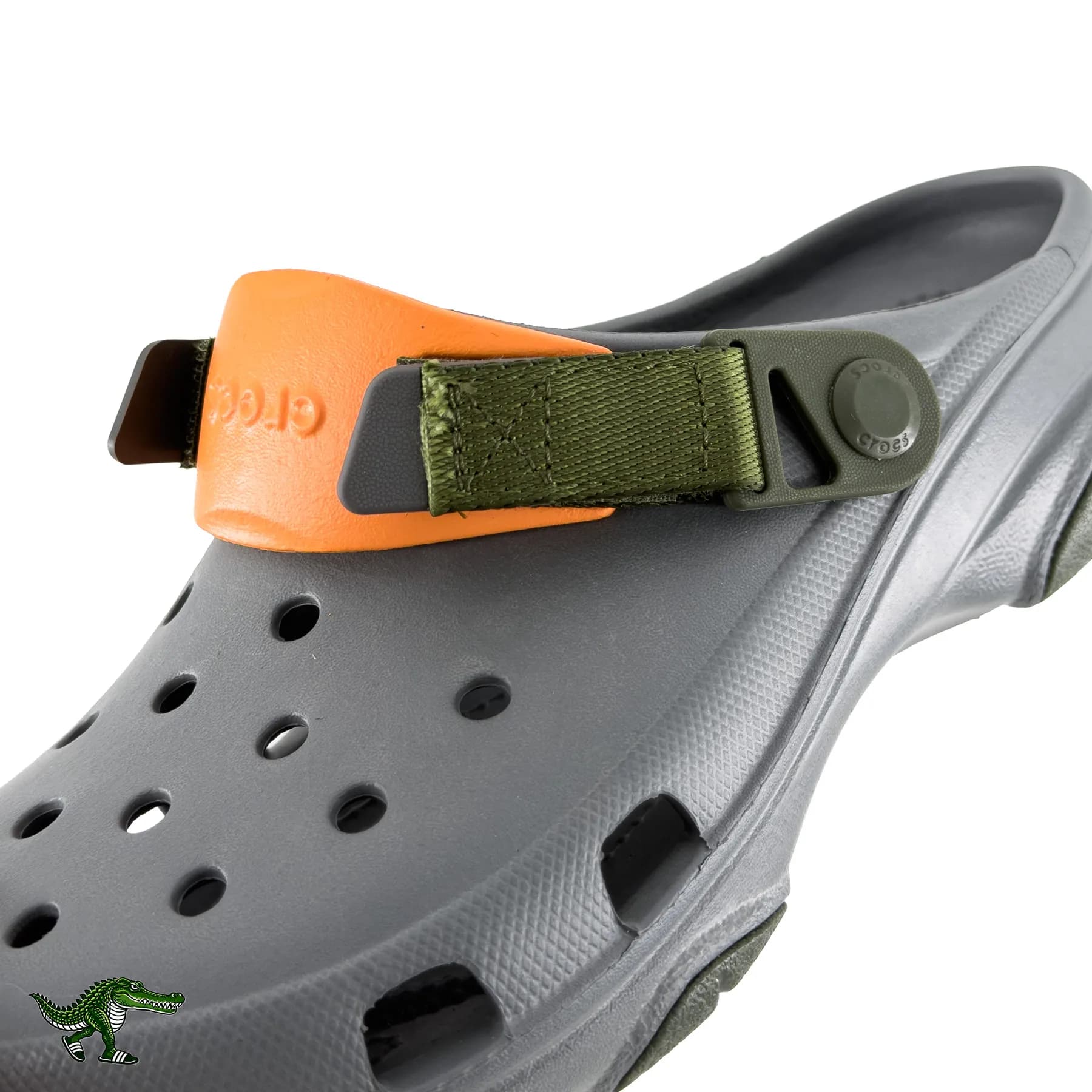 کراکس آل ترین طوسی زیتونی نارنجی زنانه و مردانه | Crocs All Terrain — تصویر ۲