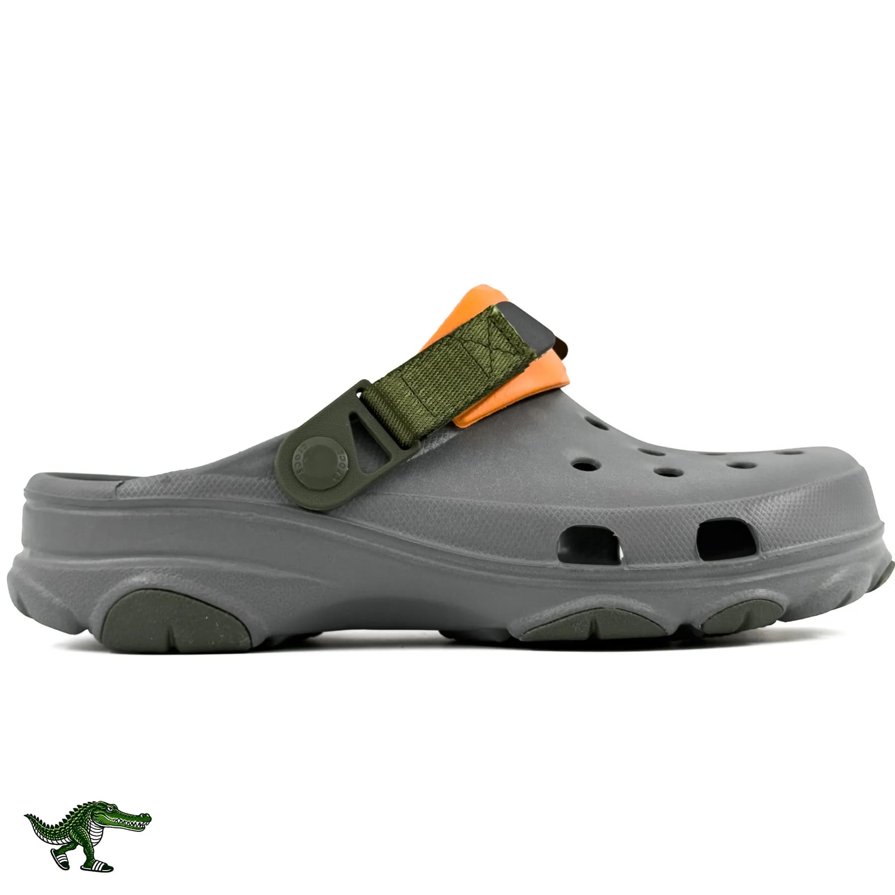 کراکس آل ترین طوسی زیتونی نارنجی زنانه و مردانه | Crocs All Terrain