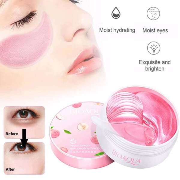 ماسک زیر چشم هلو بیوآکوا BIOAQUA مجموعه 60 عددی — تصویر ۴