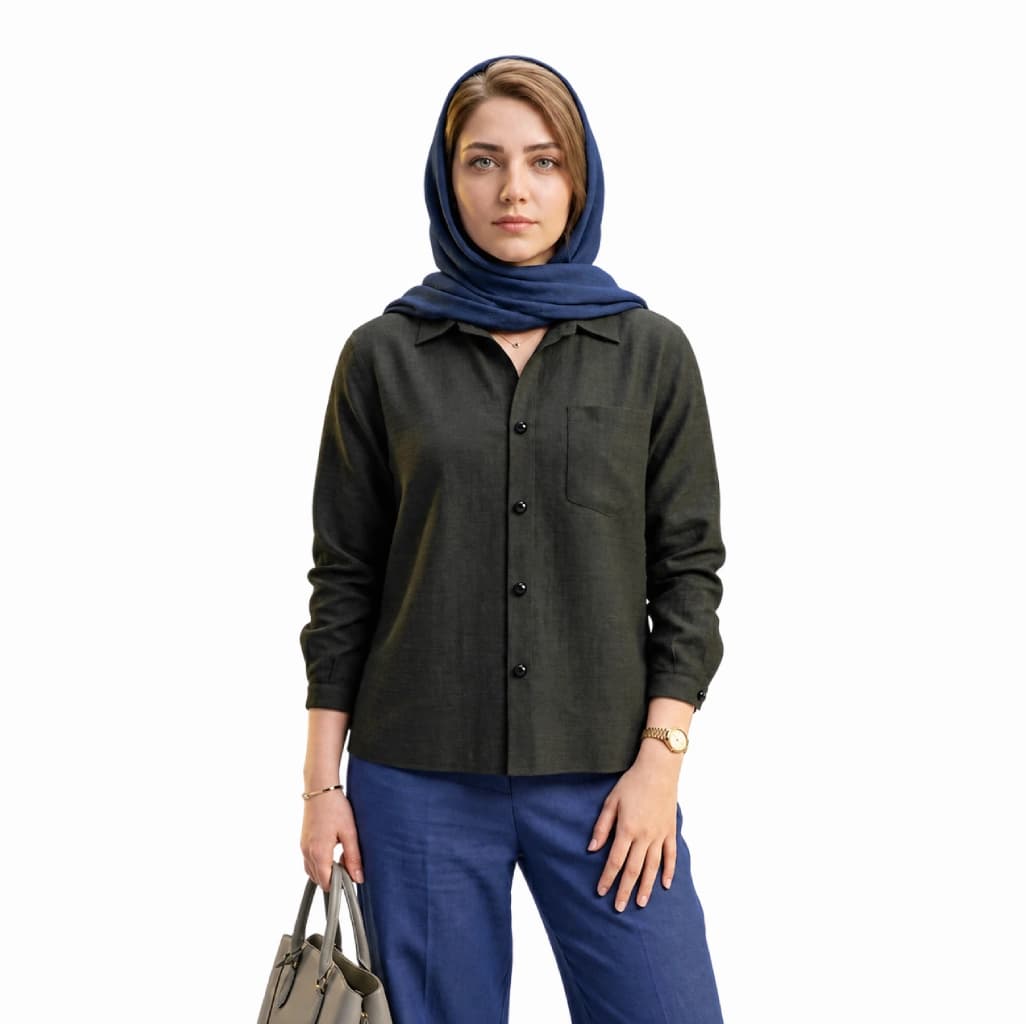 شومیز زنانه الیزه جیب‌دار