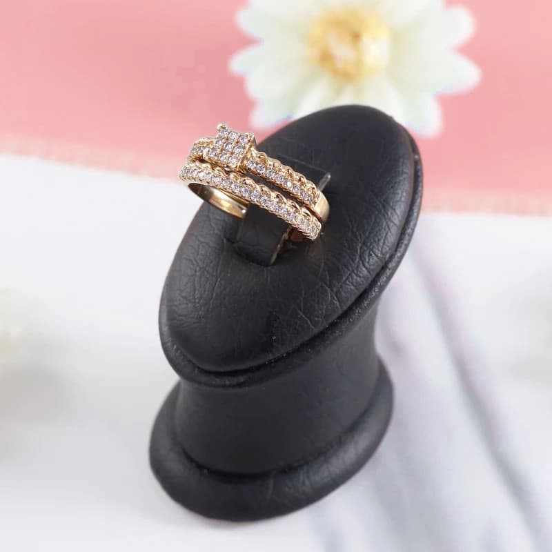 ست حلقه و پشت حلقه زنانه مدل XP000383 — تصویر ۲