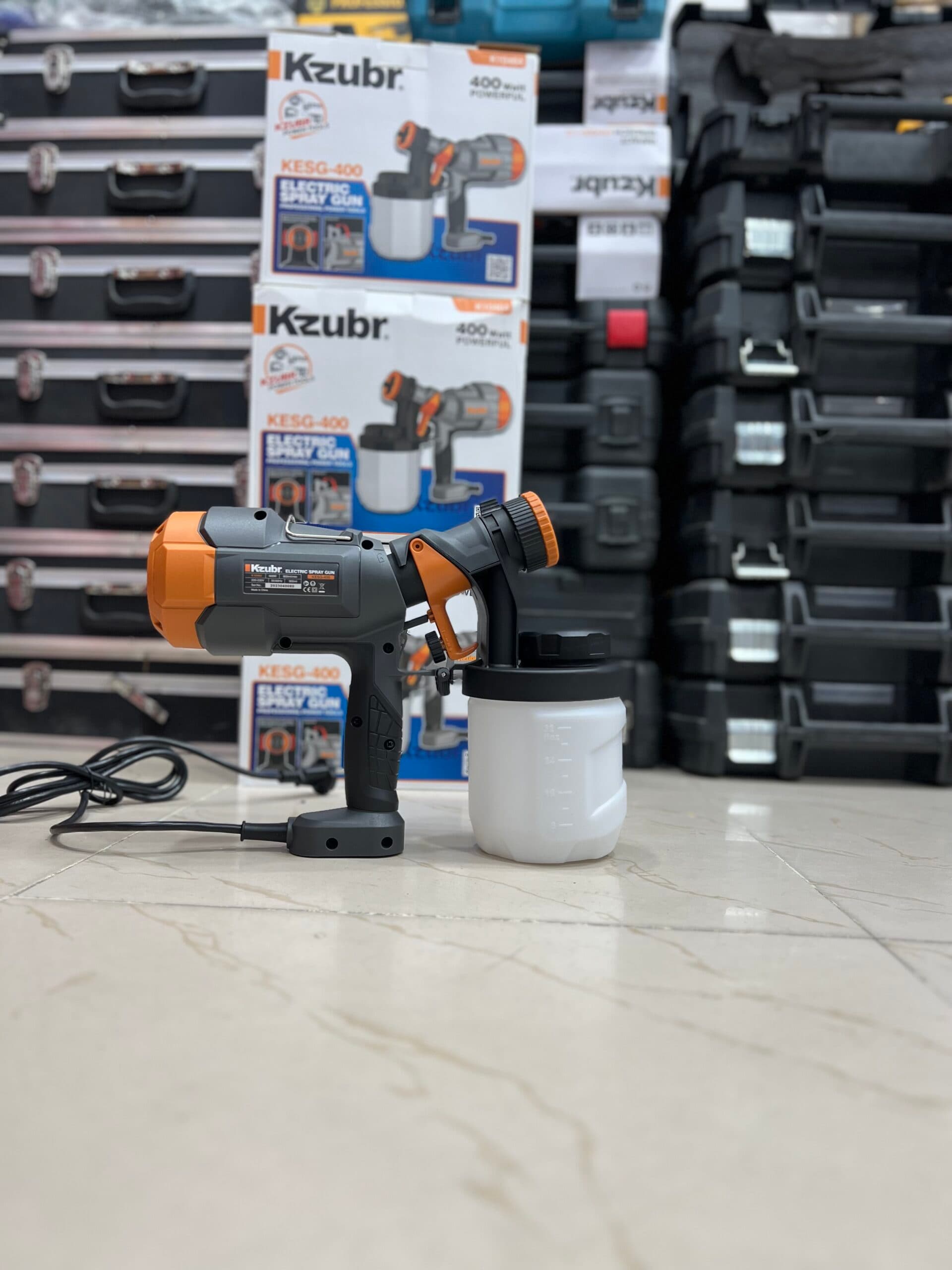 پیستوله رنگ پاش برقی زوبر 400 وات مدلKESG-400 K10464 Kzubr — تصویر ۴