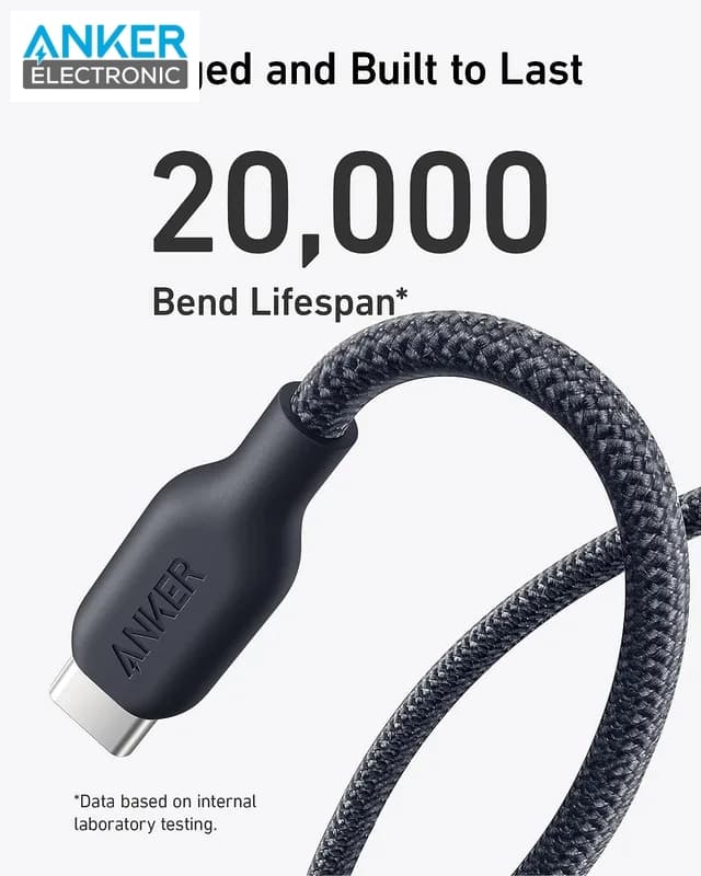 کابل 180 سانتی متر انکر USB-C به USB-C انکر Anker 544 USB-C to USB-C 180m Cable A80F6 — تصویر ۵