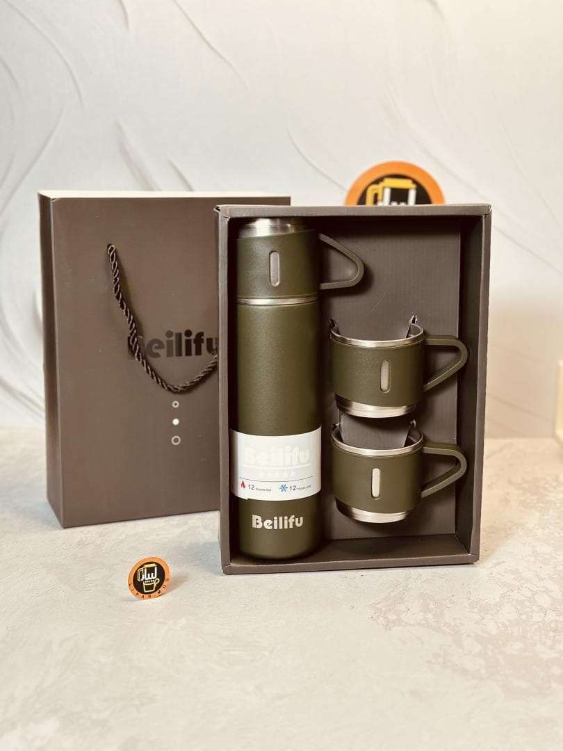 ست فلاسک 3 لیوان اورجینال BEILIFU (بلیفو) کد 7819 — تصویر ۳
