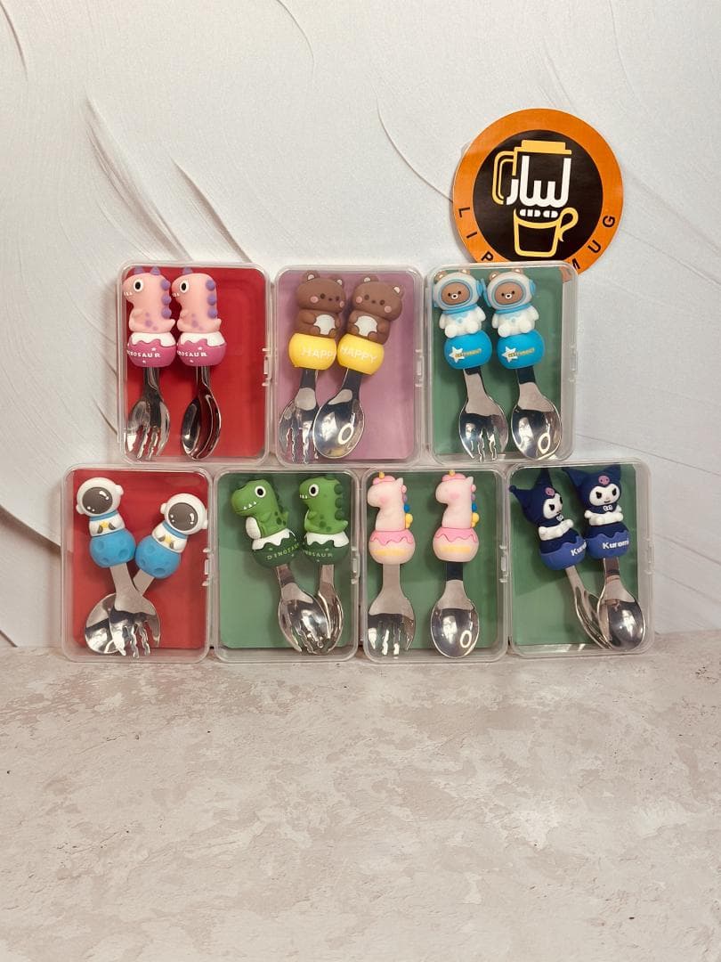 قاشق و چنگال باکس دار کودک کد 4527