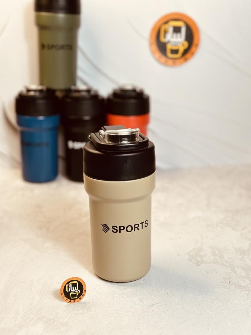تراول ماگ دو منظوره SPORT حجم 350 میل کد 1887 — تصویر ۵