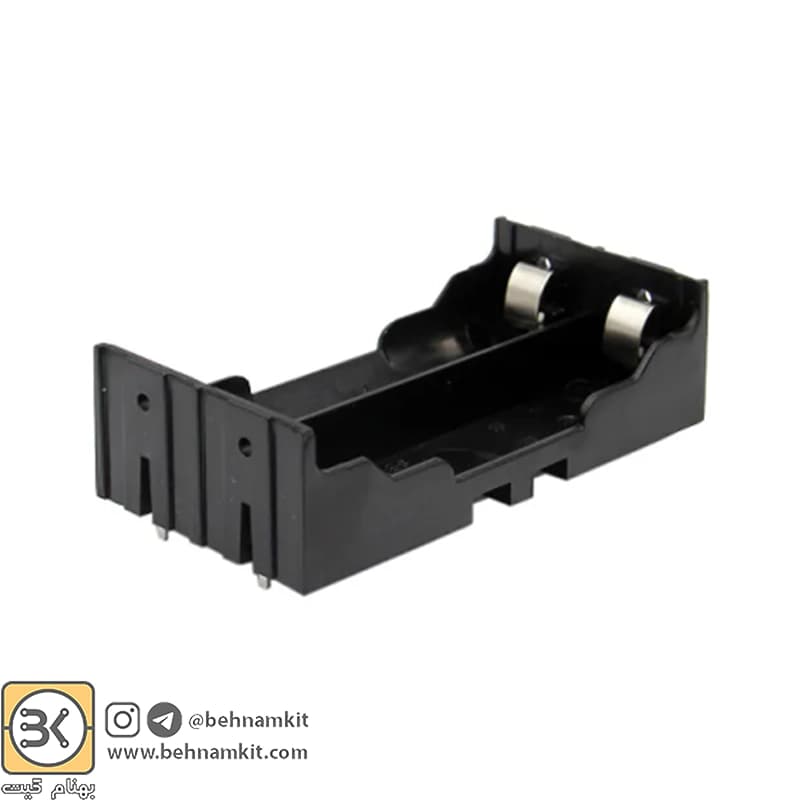 جاباتری دوتایی لیتیوم یون 18650 روبردی DIP