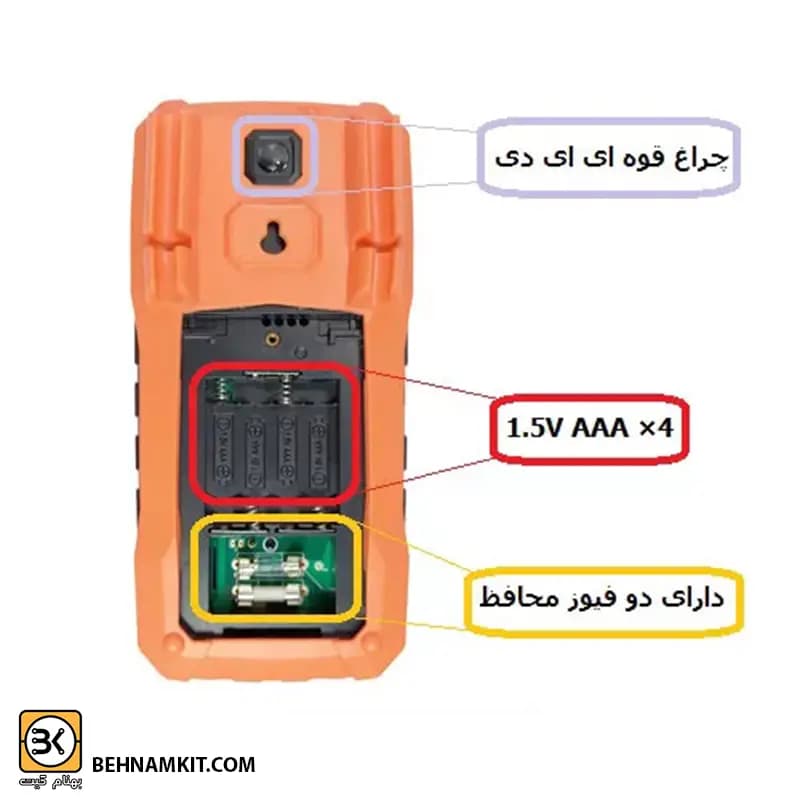 مولتی متر دیجیتال مگاتک مدل MEGATEK VC97 جدید — تصویر ۲