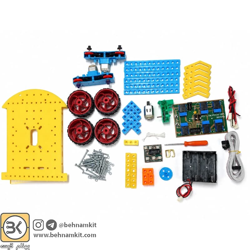ماشین جرثقیل سازه‌های رباتیک با دسته کنترل ۸ کلید | کارآفرینی نهم — تصویر ۶