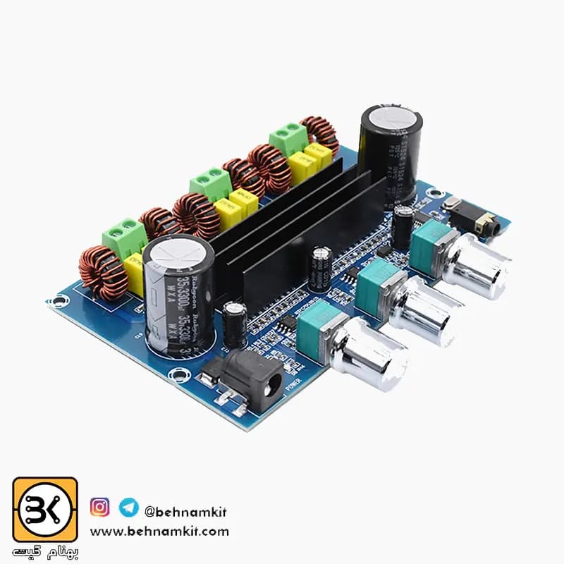 ماژول آمپلی فایر بلوتوثی ساب دار XH-A305 قدرت 50+50 وات + 100 وات ساب ووفر — تصویر ۳