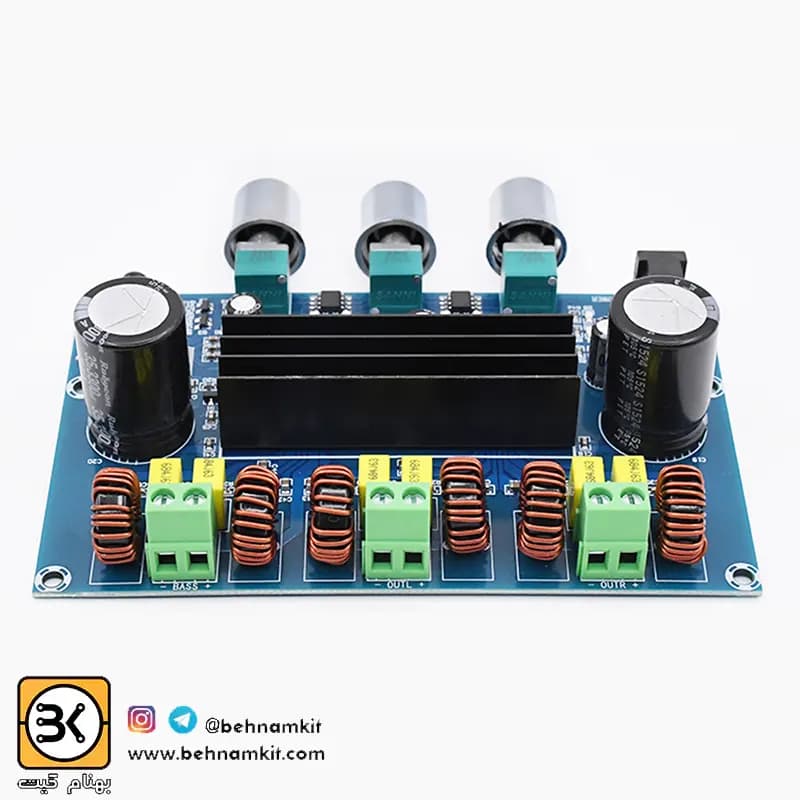ماژول آمپلی فایر بلوتوثی ساب دار XH-A305 قدرت 50+50 وات + 100 وات ساب ووفر — تصویر ۴