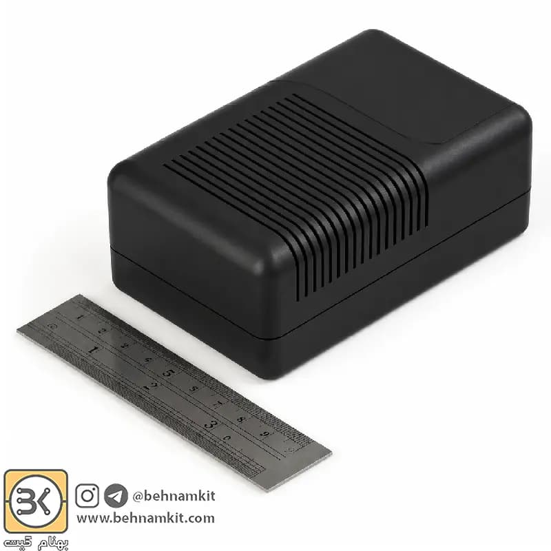 جعبه ديواری دارای هواكش رنگ مشکی 4.5 × 7 × 11 — تصویر ۲