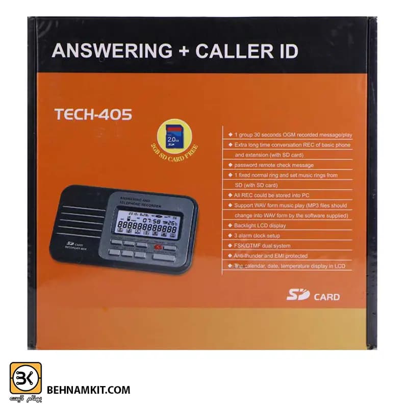 ضبط مکالمات تلفنی اتوماتیک، TECH 405 // 2G memory — تصویر ۲