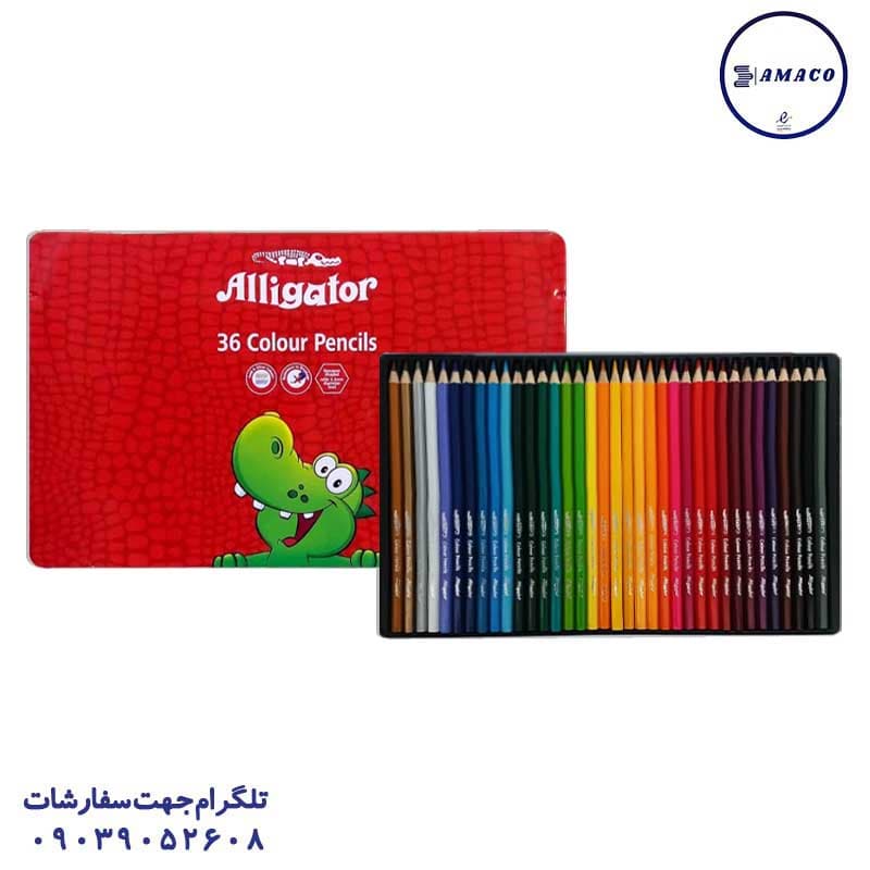 الیگیتور – مداد رنگی 36 فلز 0006