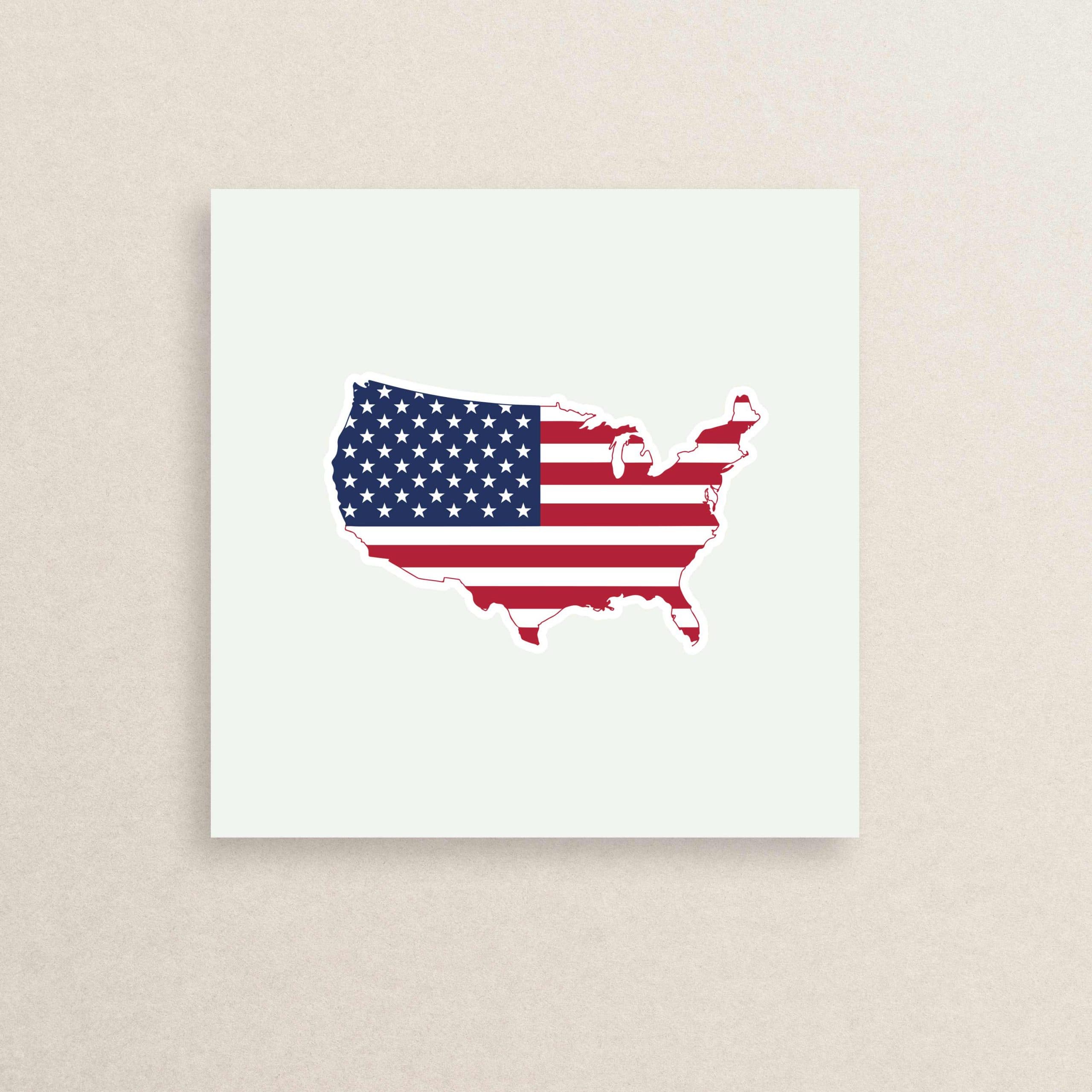 استیکر پرچم آمریکا 07 | The USA sticker 07