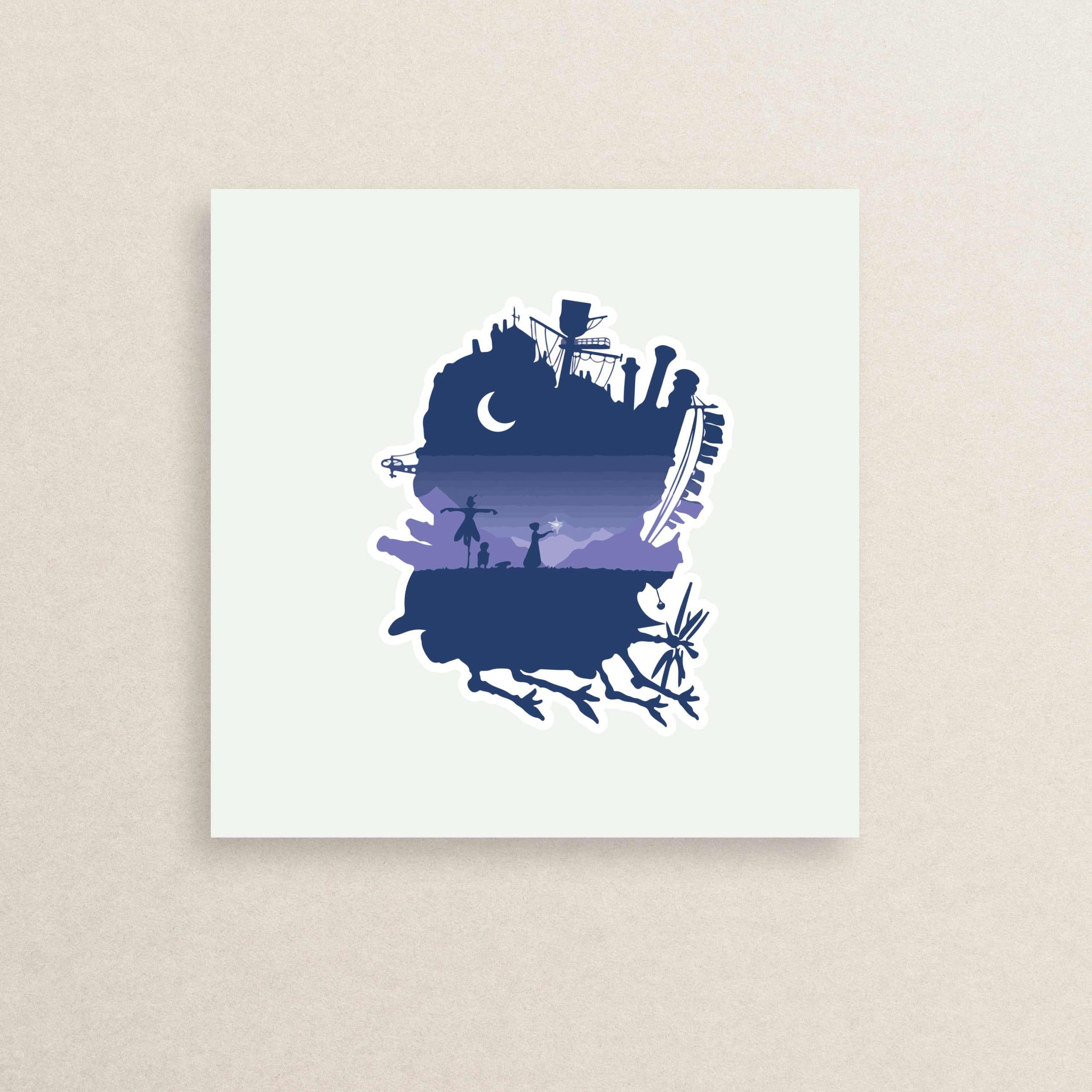 استیکر انیمه قلعه متحرک آقای هاول 06 |Howl moving castle sticker 06