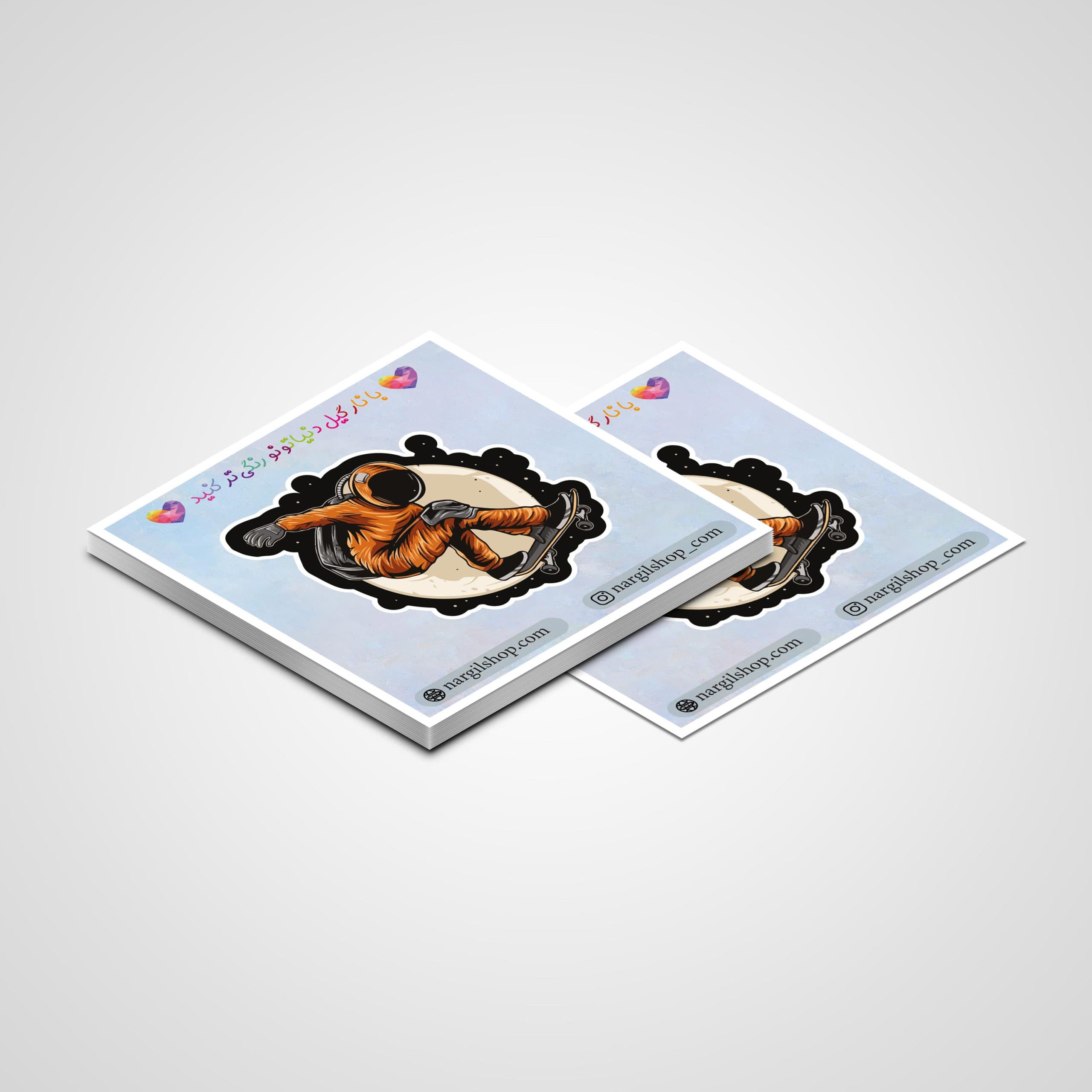 استیکر فضانورد 06 | Astronaut sticker 06 — تصویر ۲