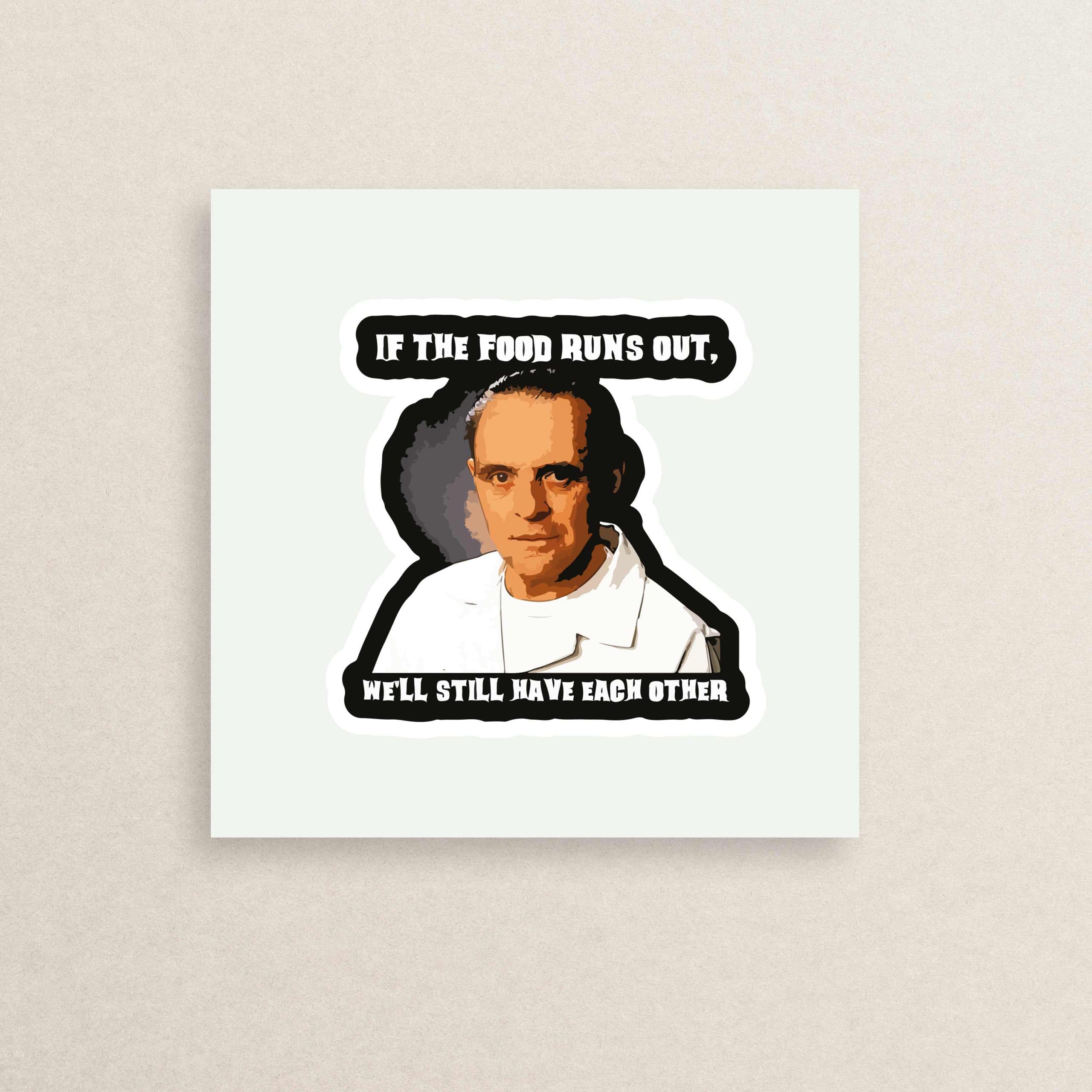 استیکر فیلم سکوت بره ها هانیبال لکتر 03 | 03 silence of lambs Hannibal Lecter sticker