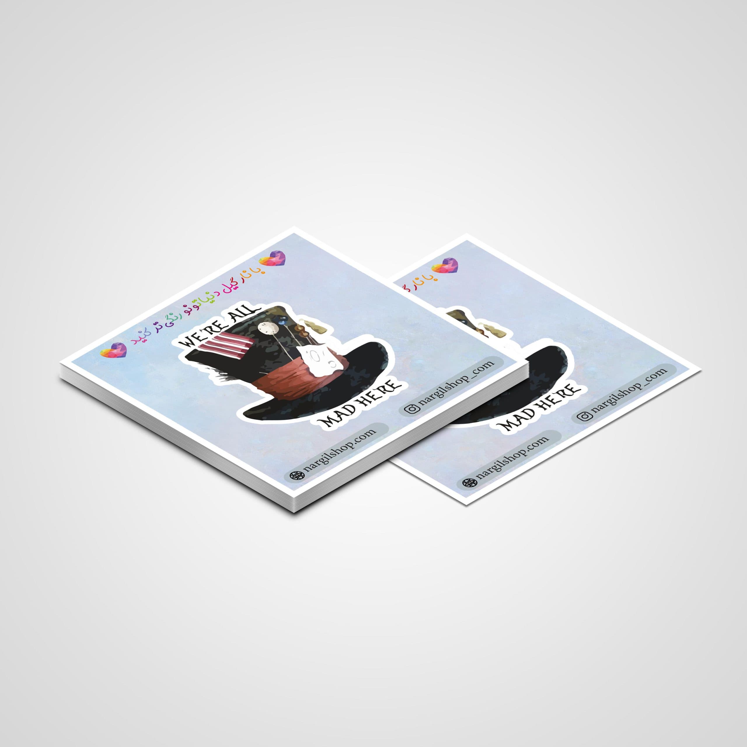 استیکر آلیس در سرزمین عجایب – هتر 01 | Alice in wonderland – Hatter sticker 01 — تصویر ۲