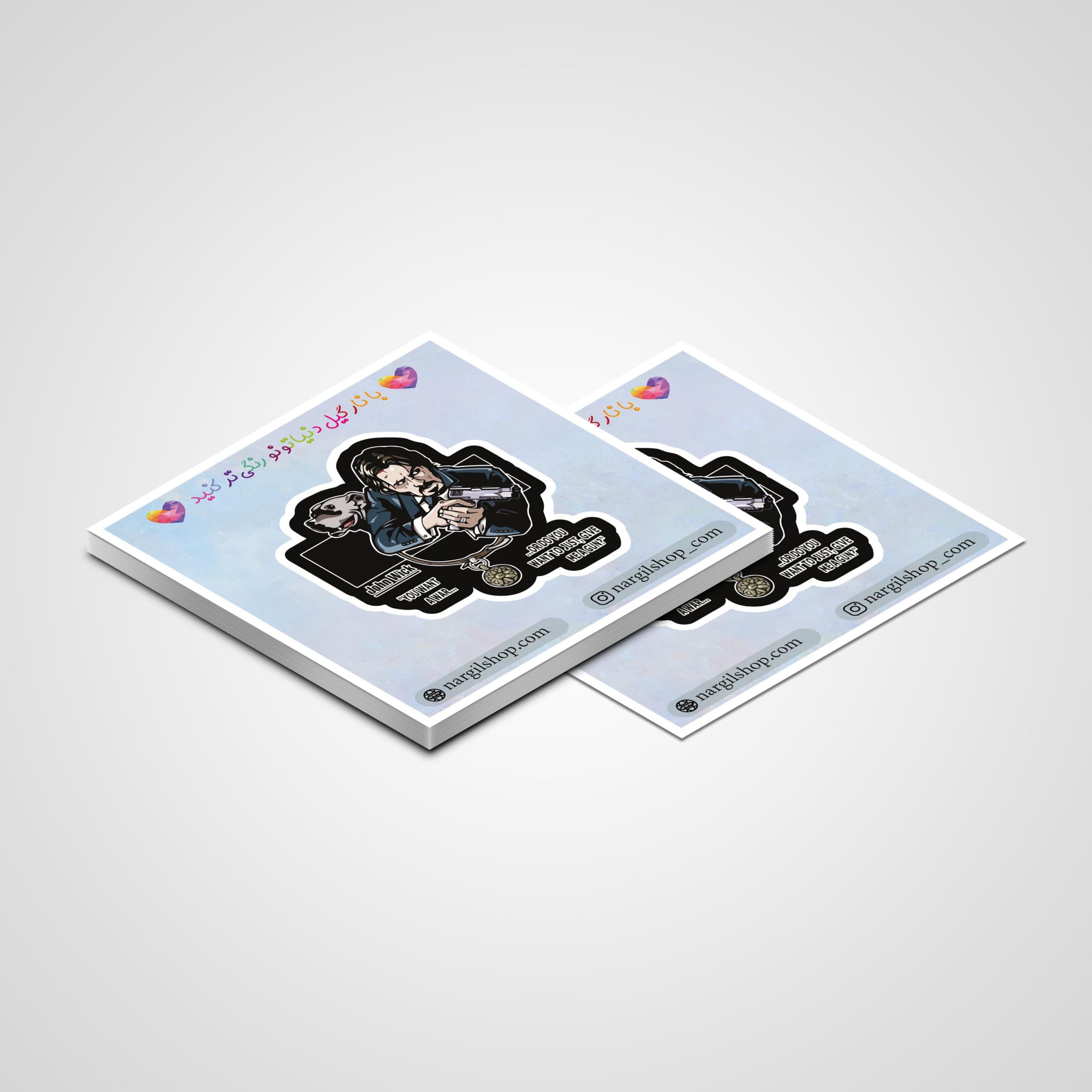 استیکر فیلم جان ویک 03 | 03 John Wick sticker — تصویر ۲
