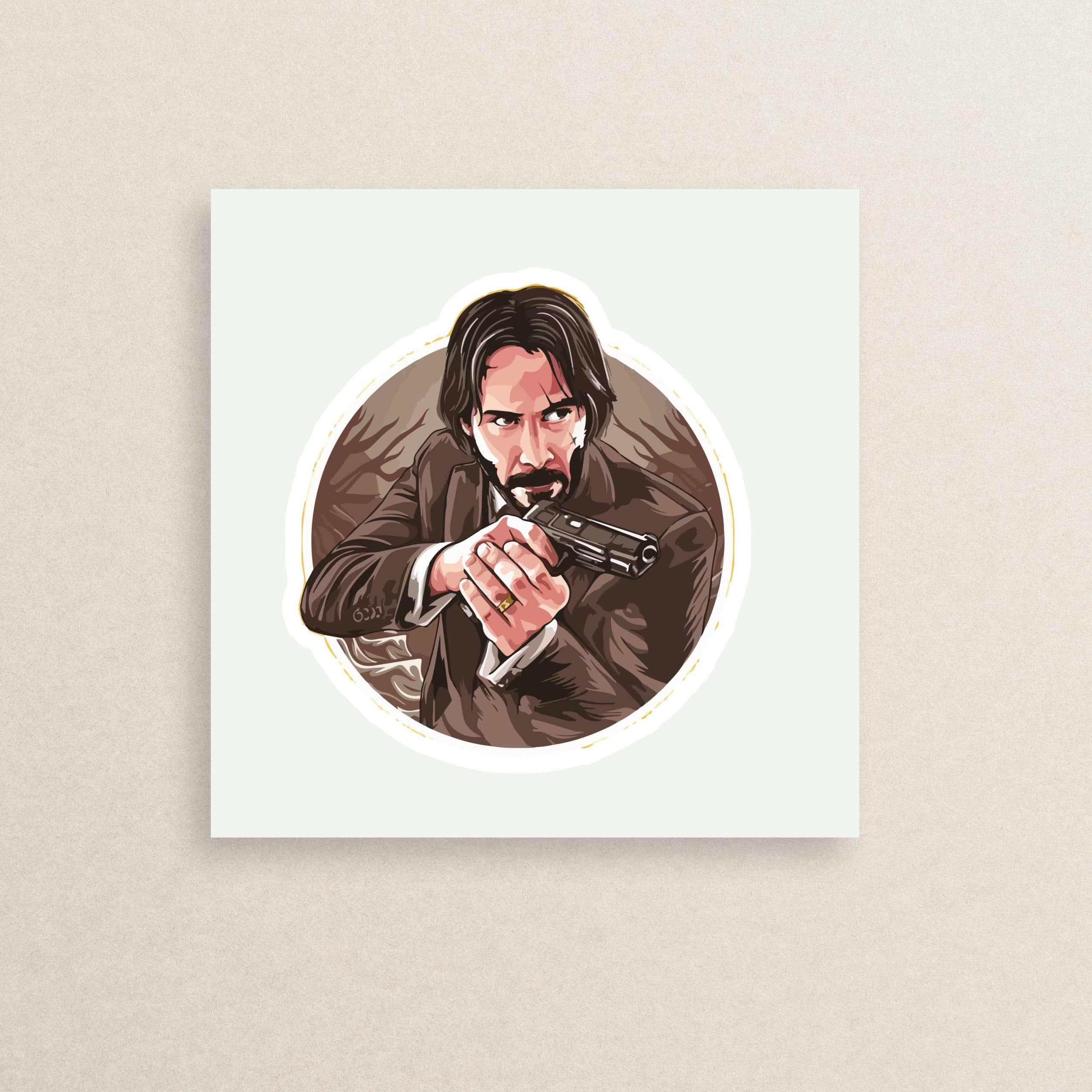 استیکر فیلم جان ویک 02 | 02 John Wick sticker