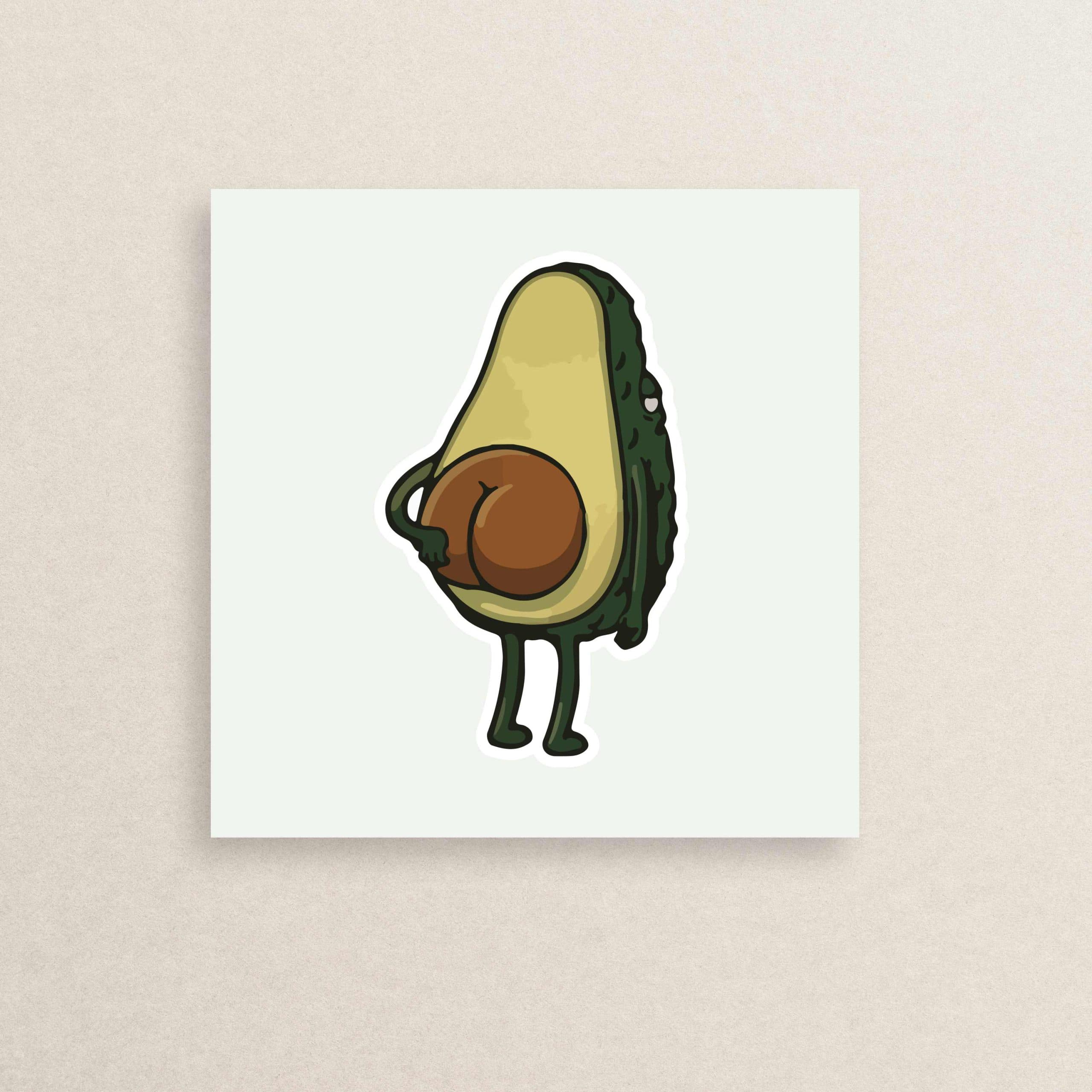 استیکر با مزه آووکادو 17 | Avocado Cool sticker 17