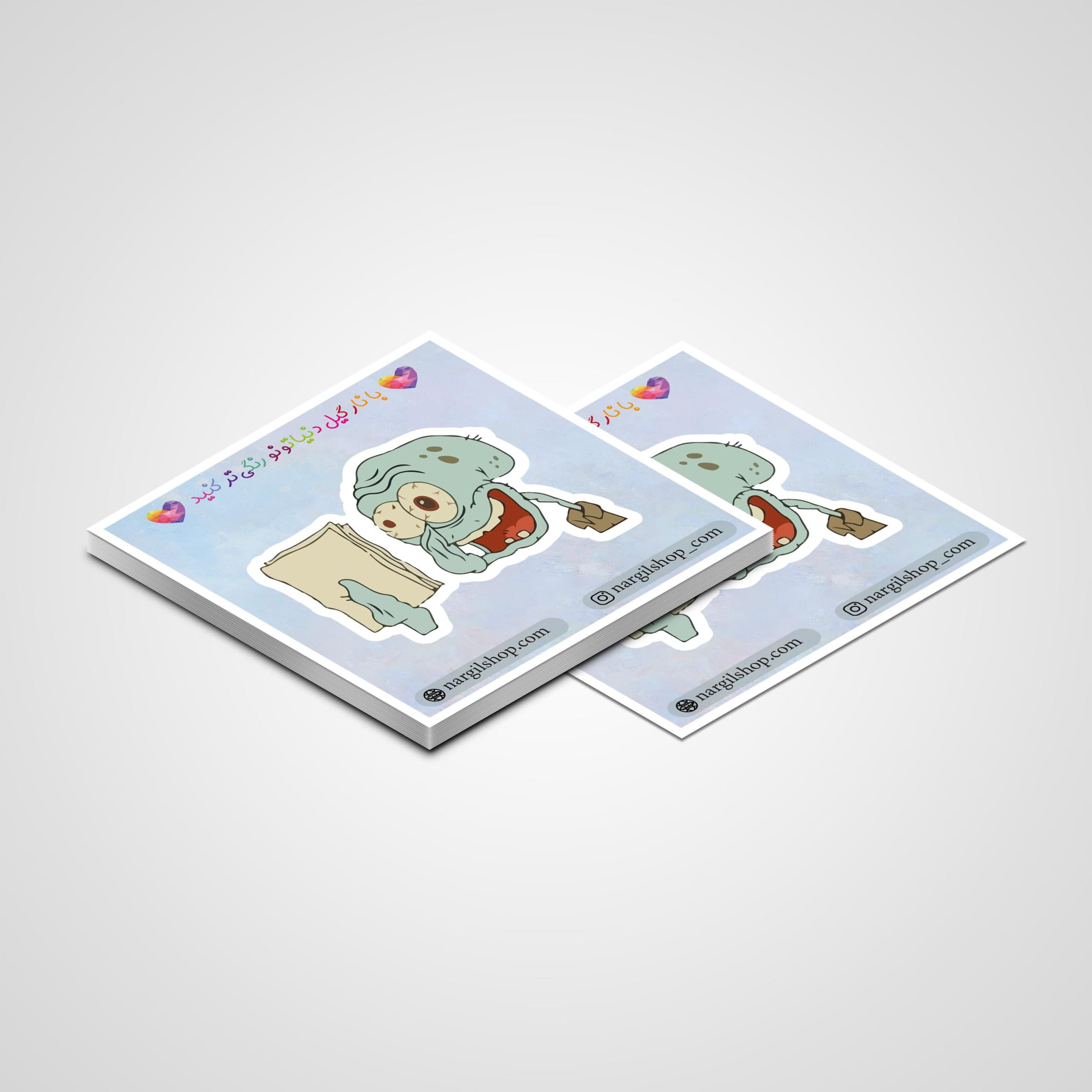 استیکر باب اسفنجی اختاپوس 05 | SpongeBob – Squidward sticker 05 — تصویر ۲