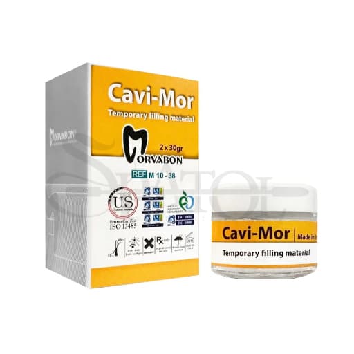 خمیر پانسمان موقت مروابن کوی مور 40 گرمی Cavi Mor Temporary Filling برند Morvabon