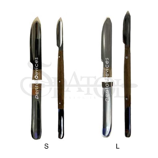 اسپاتول موم بزرگ و کوچک ناودانی دنتال دیوایس Dental Devices