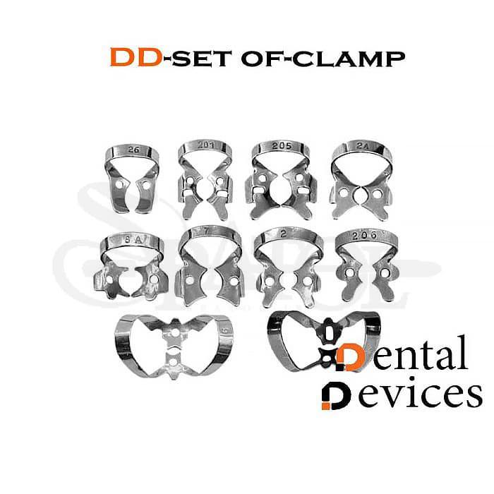 ست 10 عددی کلمپ رابردم دنتال دیوایس Dental Devices